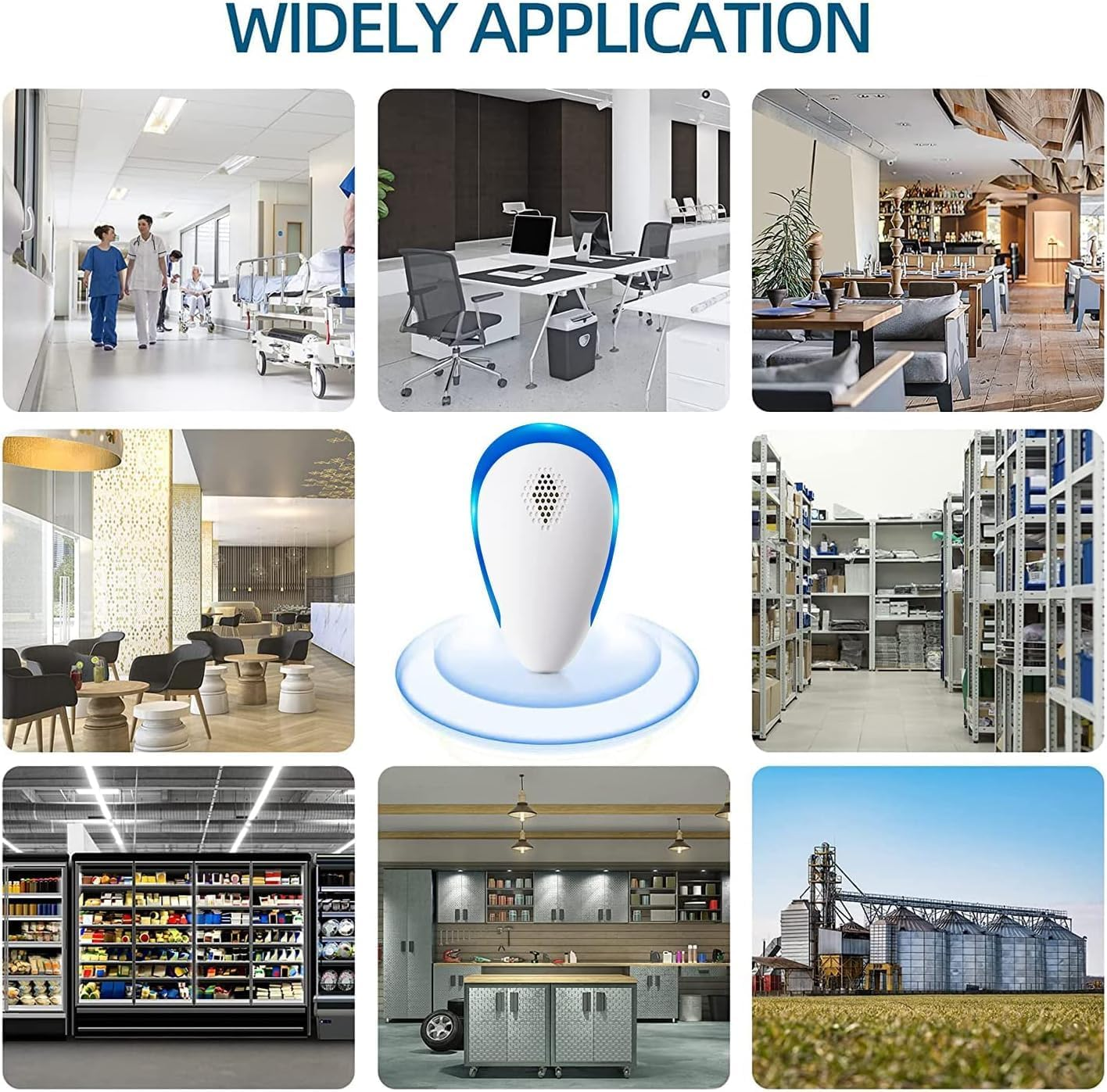 Lickoon - 6 Packs Ultrasonic Pest Repeller, Electronic Indoor Pest Repeller, Pest Control for Insects, Cockroaches, Mice, Spiders, Ants, Insects, Insects image number 3