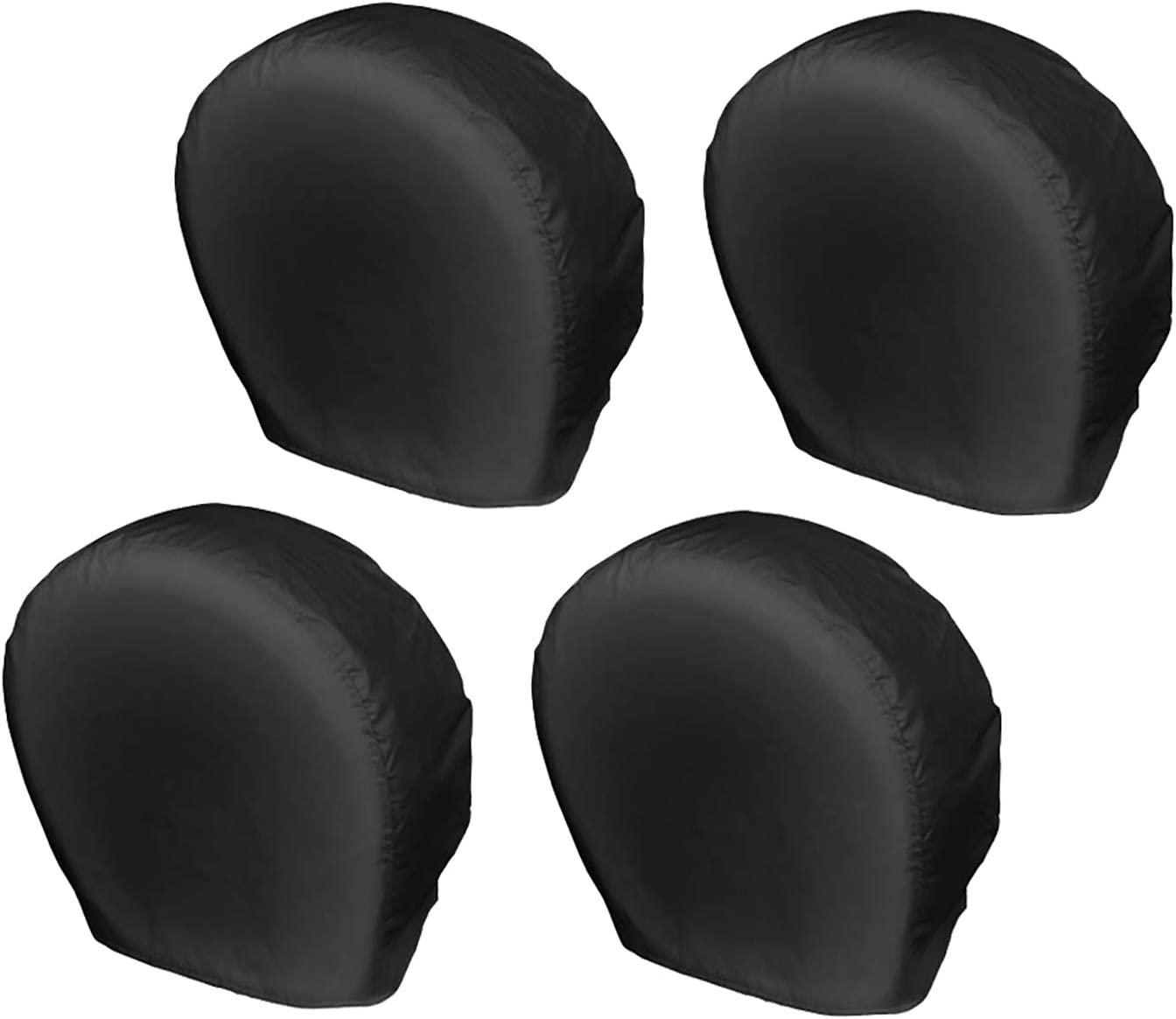 Explore Land Tire Covers 4 Pack - Tough Wheel Protector for Truck, SUV, Trailer, Camper, RV Universal Fits Tire Diameters 39-42 Inches, Charcoal
