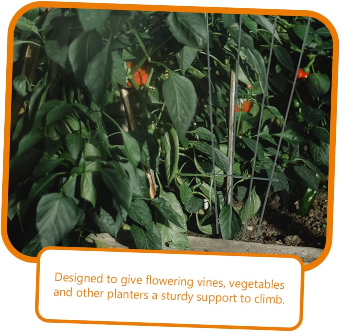 MERRYHAPY 2Pcs Sturdy Iron Garden Pergola Trellis Plant Stake Support for Indoor Outdoor Use image number 2