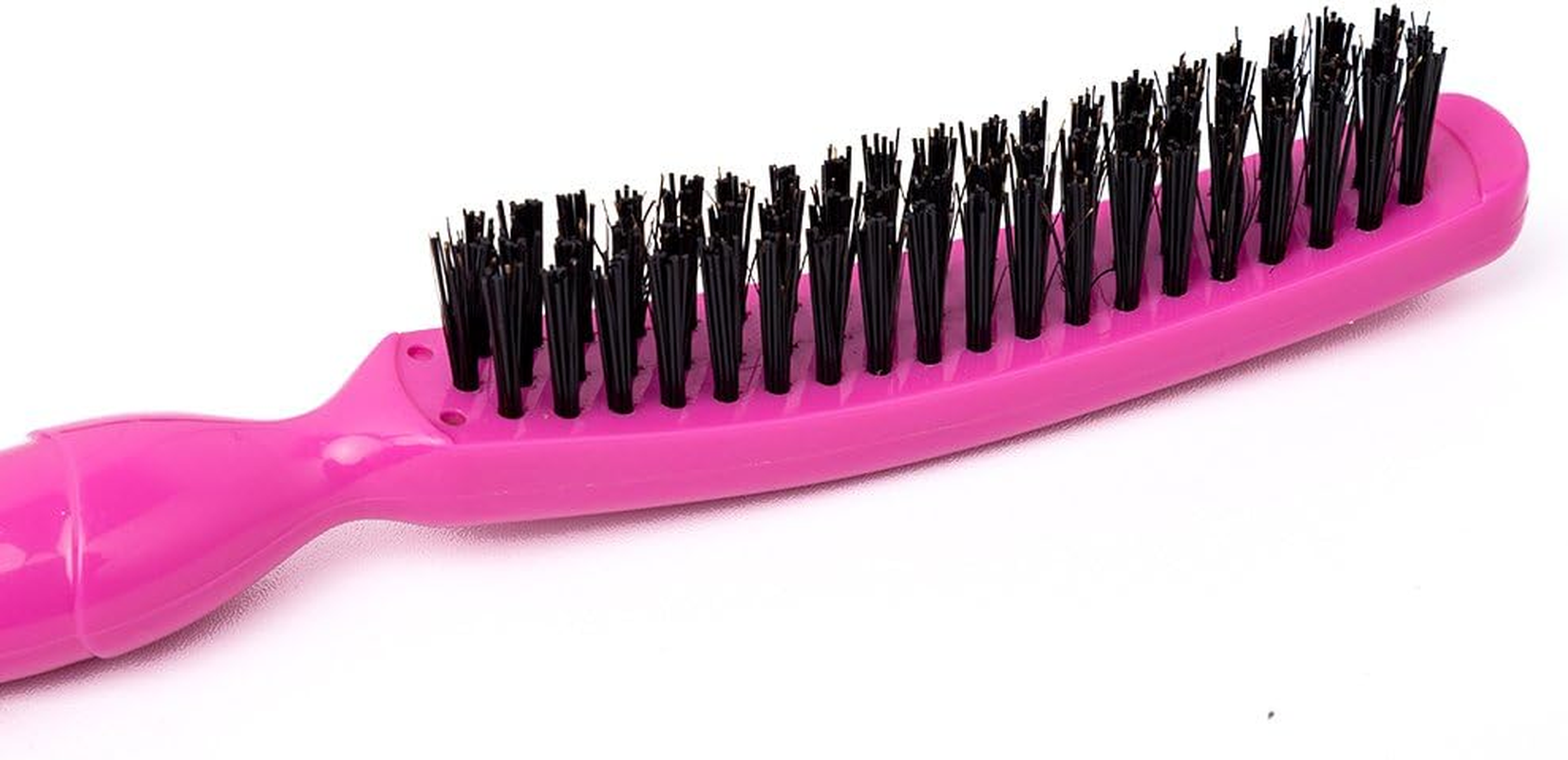 WINSUN 4-Pack Hair Brush, Three Row Boar & Nylon Bristle Teasing Brush for Volume & Hair Growth, Orange & Multicolor, Suitable for All Hair Types, Women, Girls & Salons image number 1