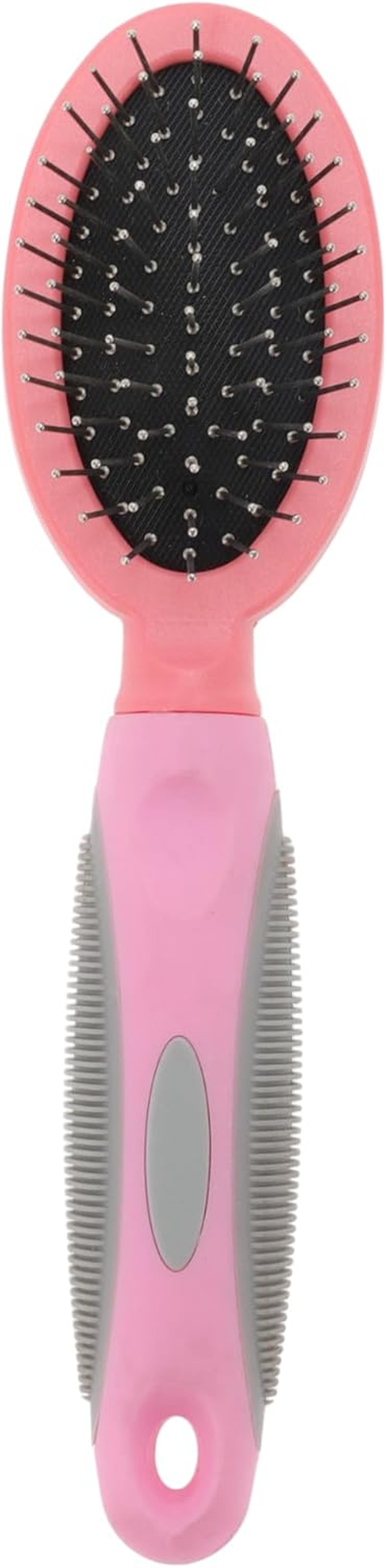 CAPASTEC Double Sided Pet Brush, Cleaning Brush for Cats Dogs, Pet Grooming Brush, Easy Detangling Brush for Hair Massage Indoor and Outdoor, Pink image number 2