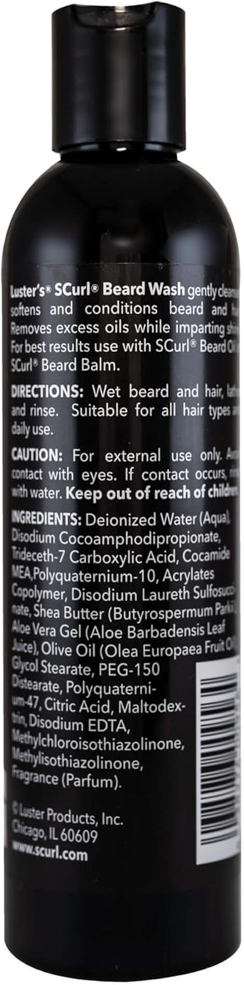 Luster'S S Curl Beard Wash, 8 Ounce image number 2