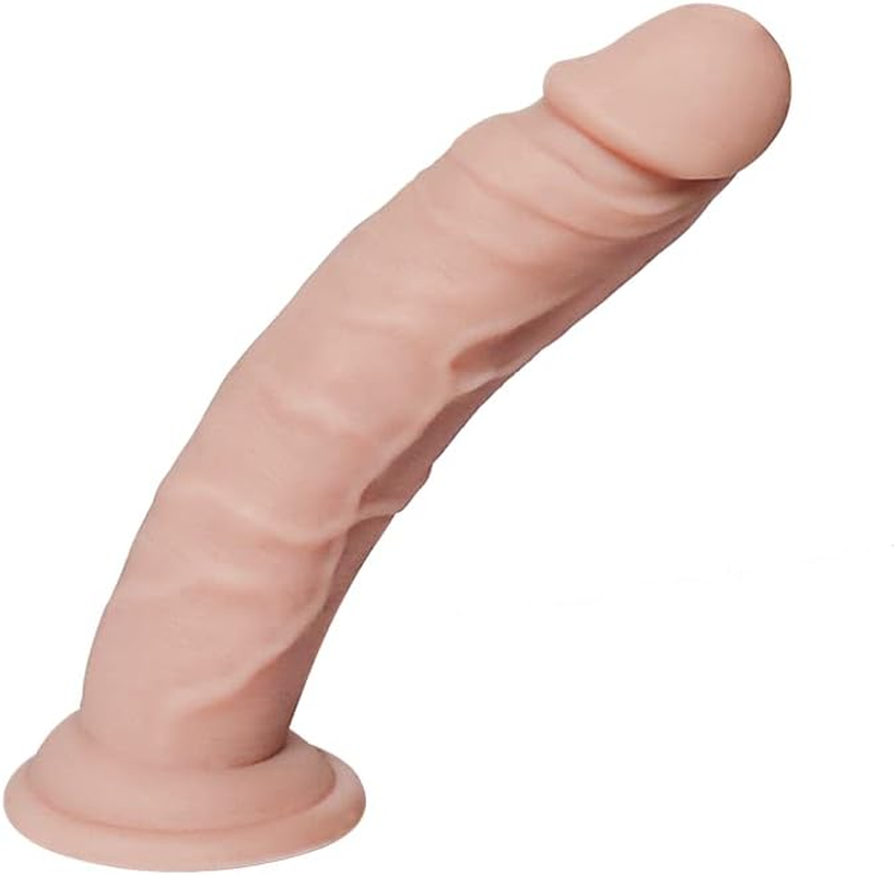 Silicone Simulation Thrust Toy Lifelike Flexible and Sturdy Bendable Personal Swing Insert Stick Fake,Flexible for Women Thick Waterproof Soft Toy Soft and Comfortable Trainer image number 3