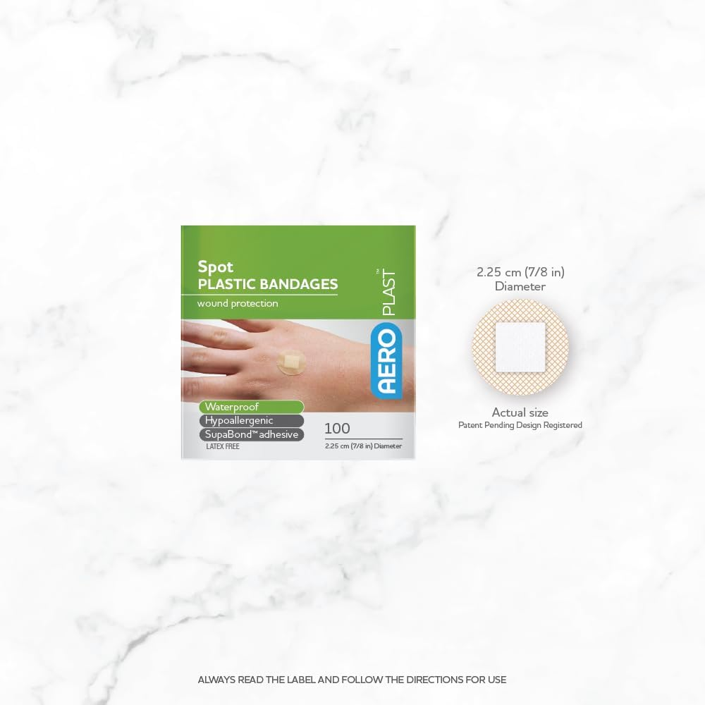 AEROPLAST Plastic Spot Dressings - 2.25Cm Diameter, Box of 100 image number 6