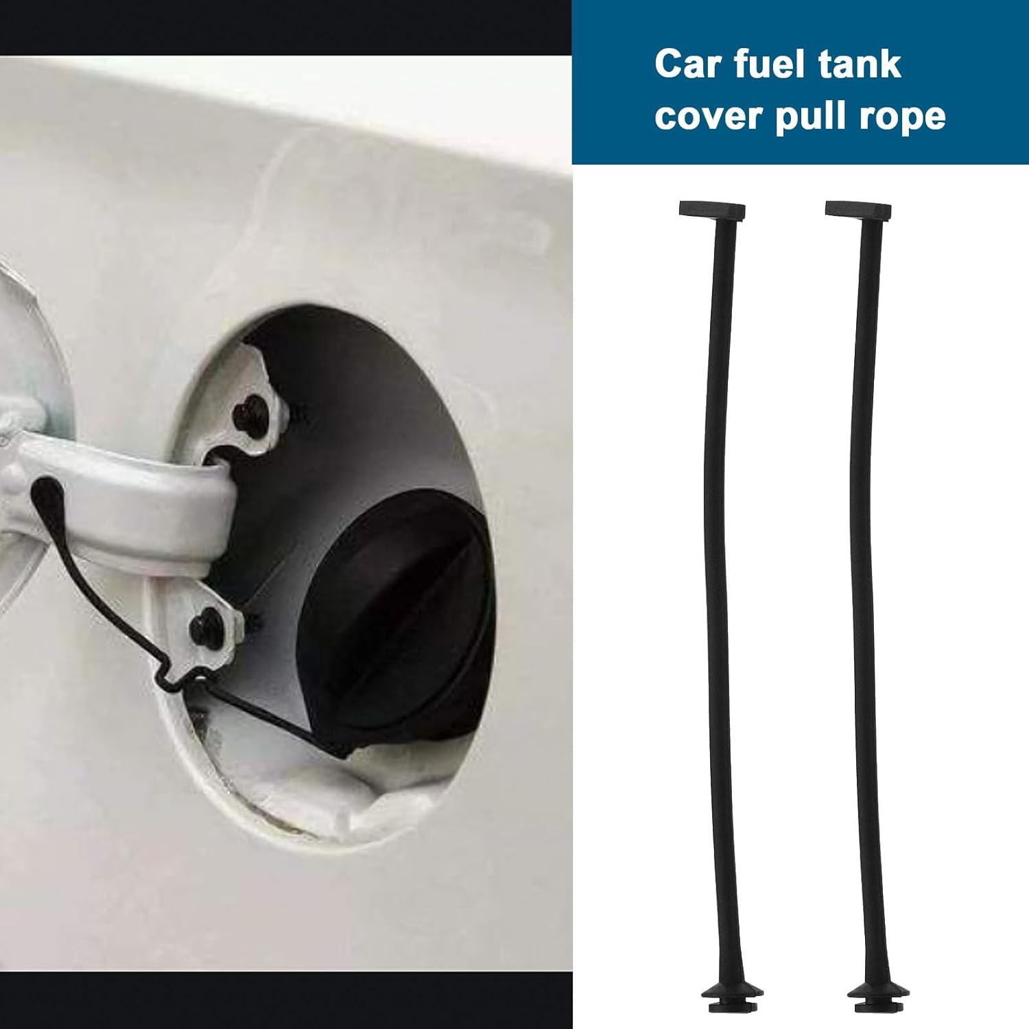 Emagtech 2PCS Fuel Tank Cap Rope Tether 17670-T3W-A01 Compatible with Civic CR-V Accord Crosstour Insight Odyssey Pilot HR-V City ILX MDX RDX ILX Hybrid image number 6