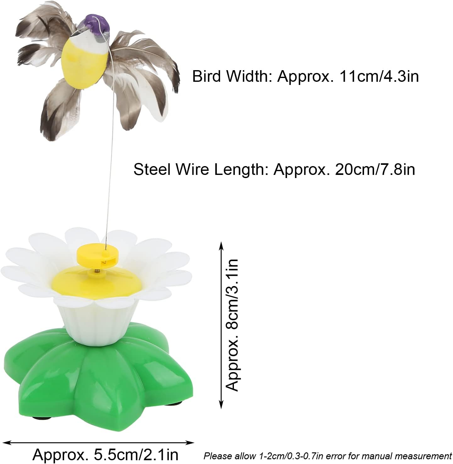 Flying Movement Bird Cat Toy, Cat Toy Interactive Attractive Relieve Anxiety for Small Animals image number 1