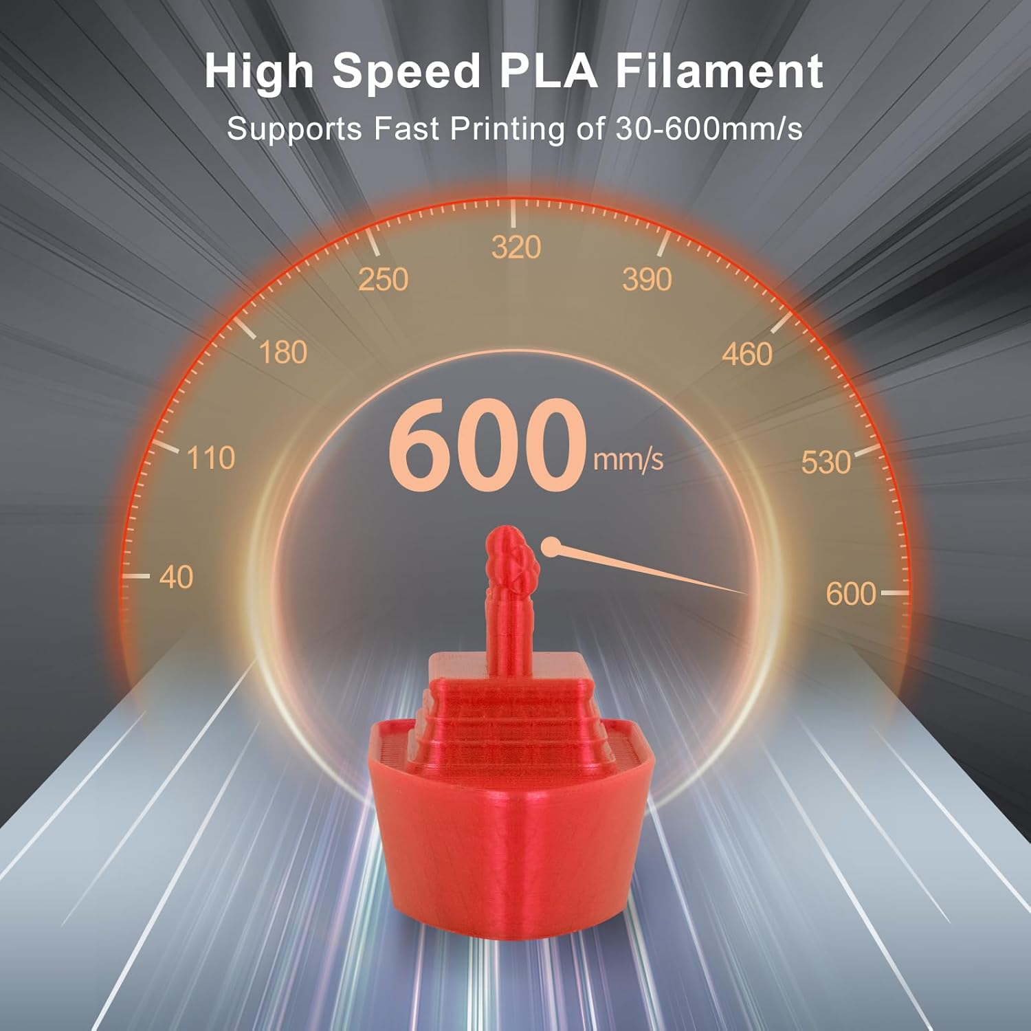IEMAI Transparent Filament Clear PLA Filament 1.75Mm, High Light Transmittance Clear Red 3D Printer Filament, Transparent PLA Filament 1Kg(2.2Lbs) Spool image number 6