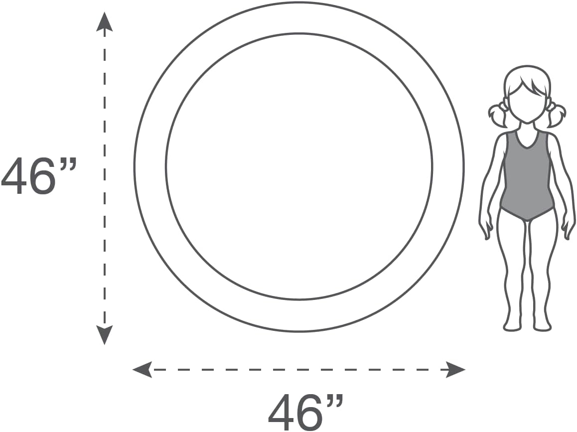 Rae-Dunn Indigo Polka Dot Inflatable Mini Pool - Chill 38012B - Chill. image number 1