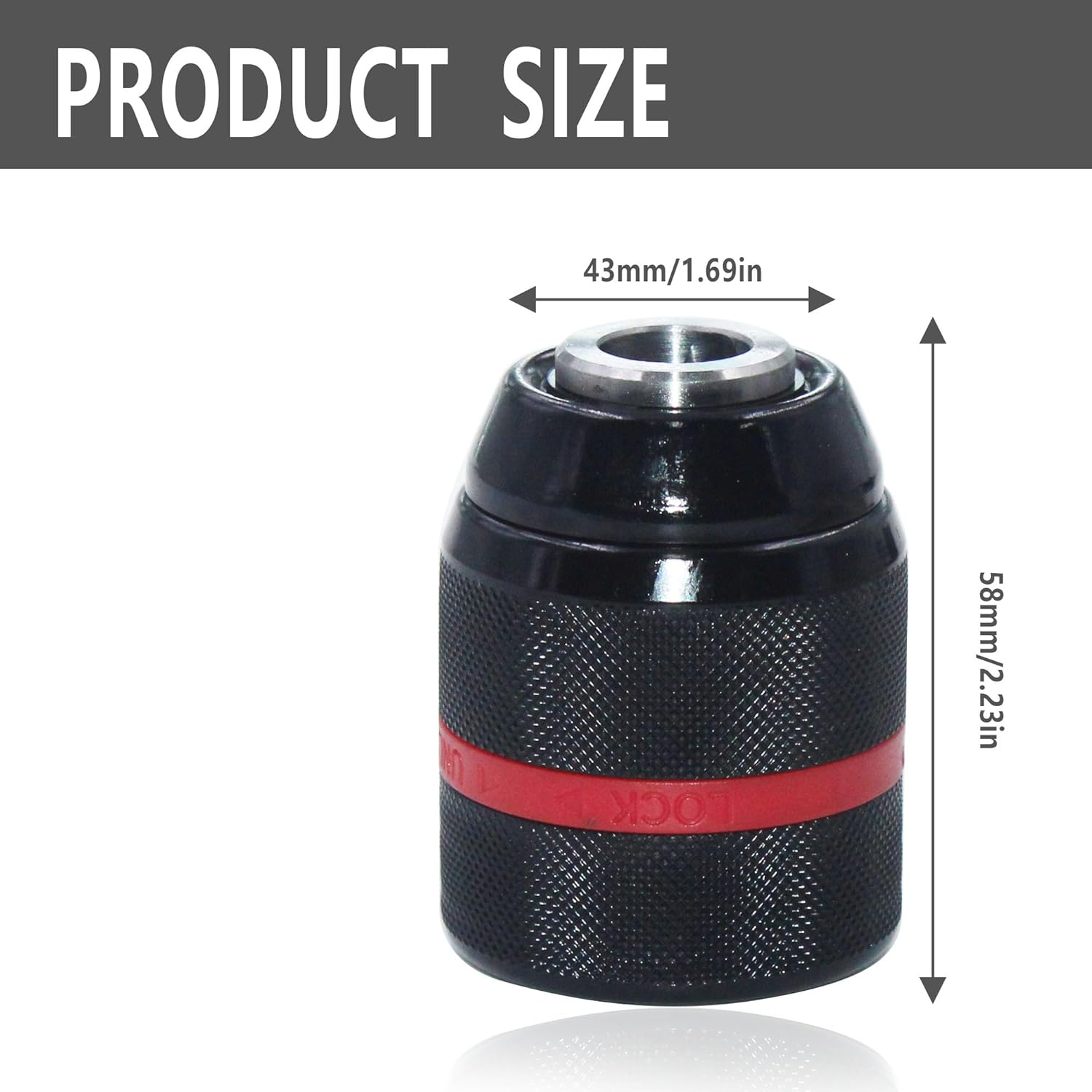 Follde Keyless Drill Chuck for Milwaukee M18, 1/2" Mount 1.5-13Mm Clamping Capacity, Drill Chuck for Multiple Purposes image number 2