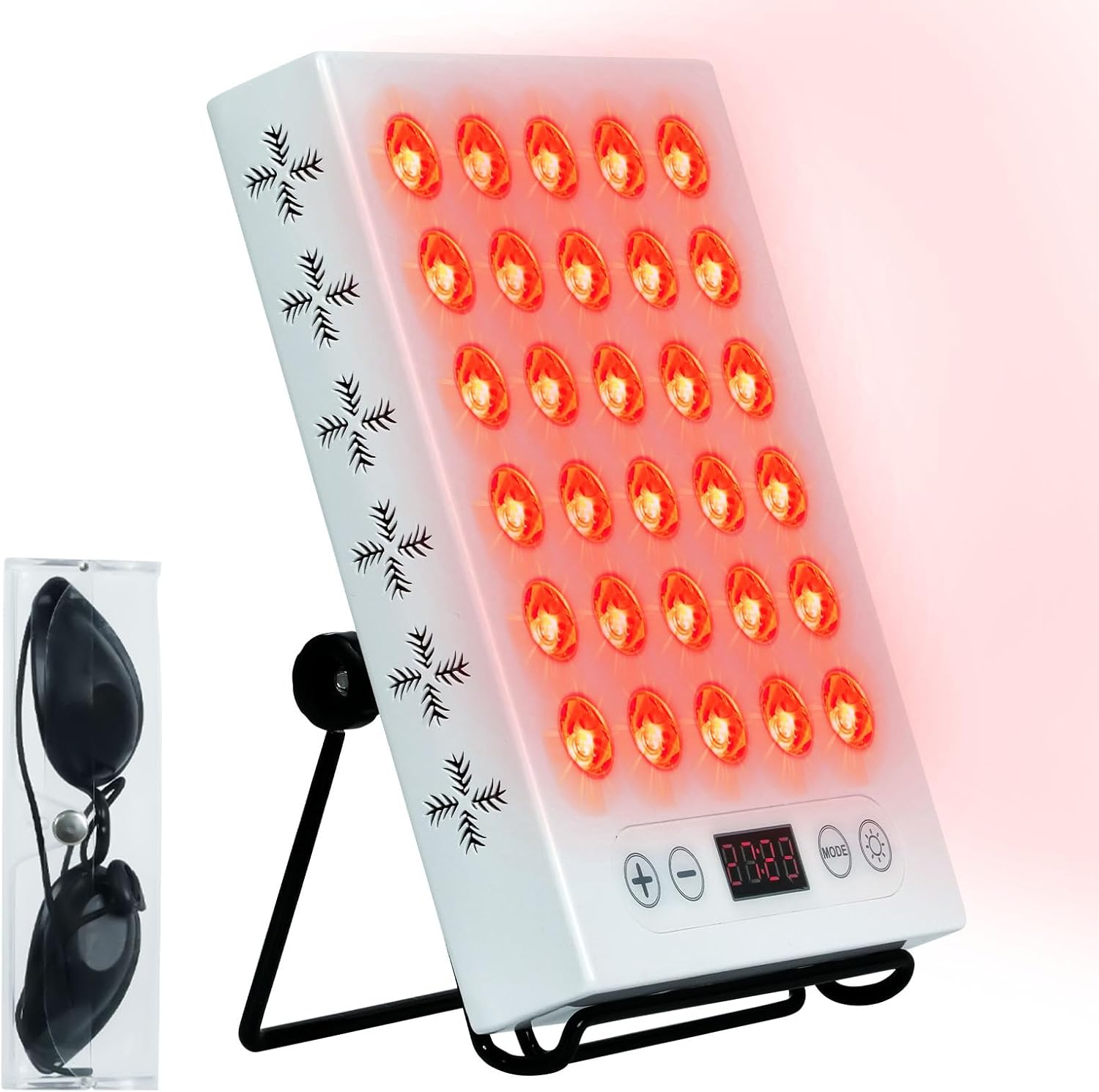 Advwin Red Light for Body and Face, 660Nm 850Nm Red Light Panel Dual Chips Leds, with Timer & Adjustable Stand for Home image number 4