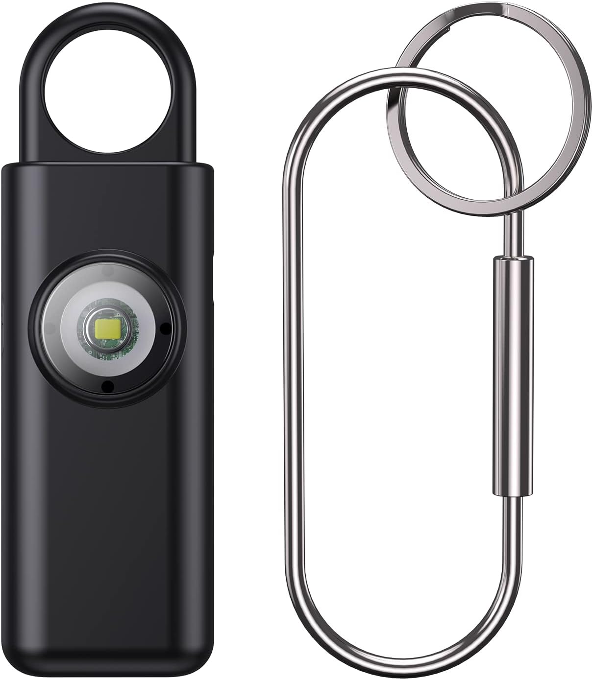 AMIR Personal Alarm Keychain for Women Safety - Loud 130 Db Siren with Strobe Light and Carabiner - Helps Women, Children, Men, Seniors, Elderly Emergency Call (Blue)