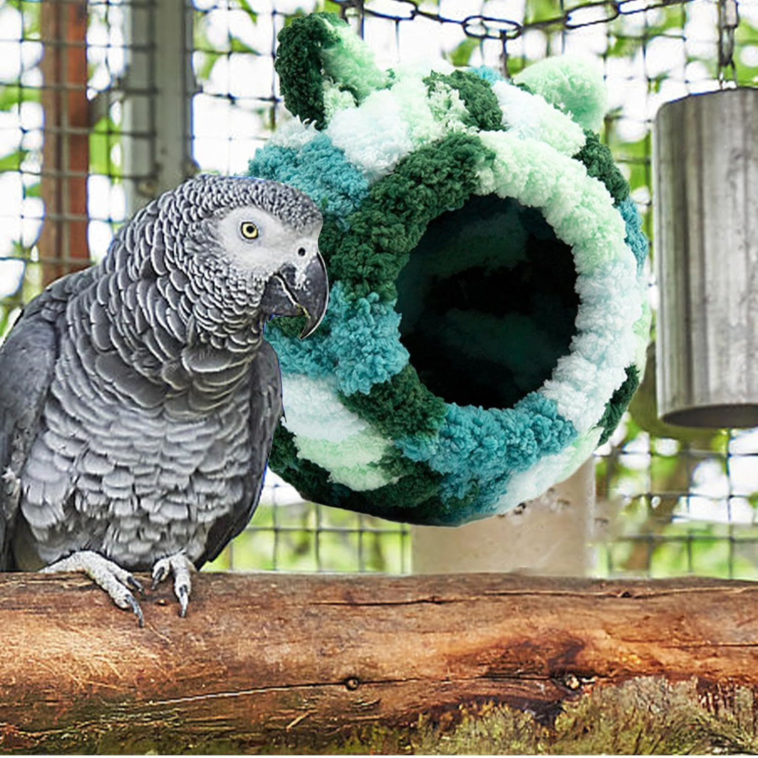 Parakeet Nest for Cage - Multipurpose Small Bird House Bird Sleeping Hut - Breathable Bird Nest House Winter Warm Parrot Nest for Parakeet Conure image number 1