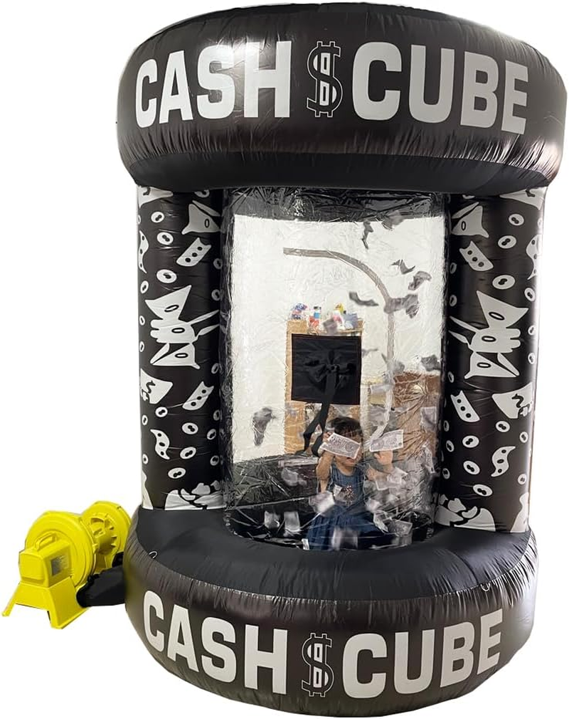 TONGFUSHE Inflatable Cash Cube Booth - Money Grab Machine, Three-Dimensional Fast Cash Grab Game Activity (Without Air Blower) image number 2