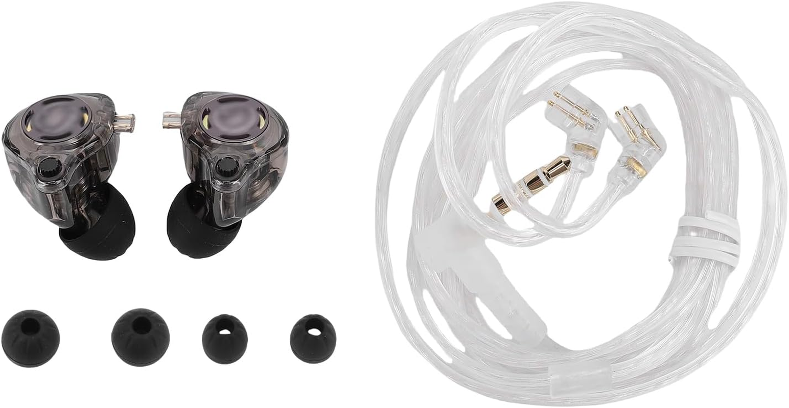 GOWENIC Wired Earbuds, 3.5MM Interface, Silver Plated Double Pin Cable, Immersive Sound, 25Db Noise Reduction, for Game Consoles, Pcs, Mobile Devices and Tablets image number 1