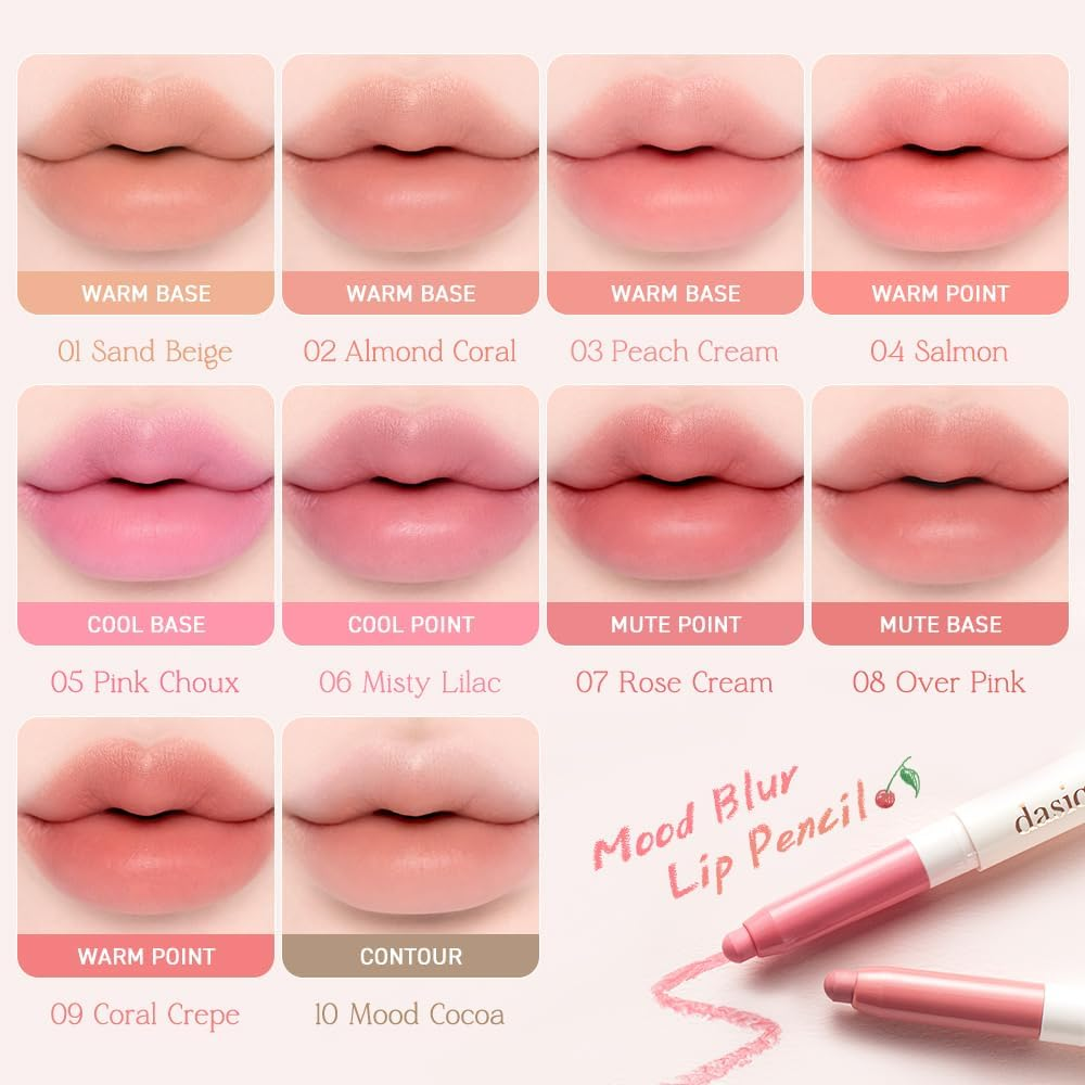 Dasique Mood Blur Lip Pencil 0.9G - 05 Pink Choux image number 7