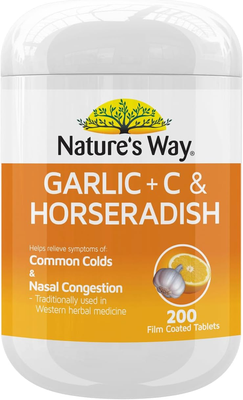 Nature'S Way Garlic plus C and Horseradish Film Coated 200 Tablets