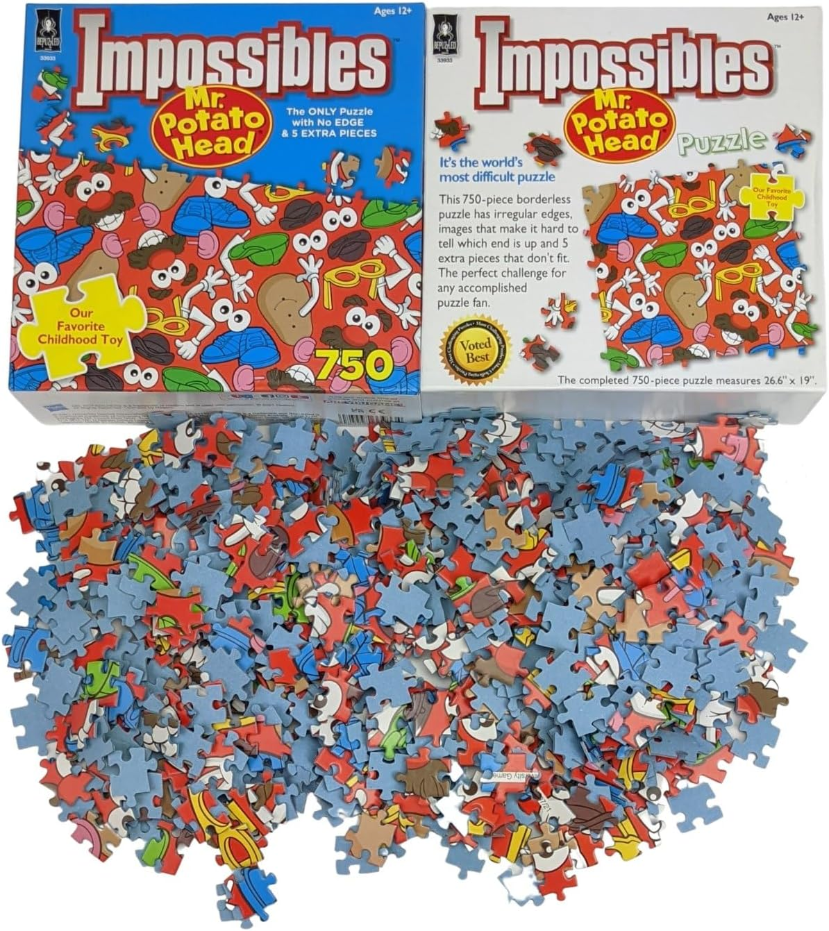 Bepuzzled, Hasbro Mr. Potato Head Impossibles Puzzle, Based on the Classic Mr. Potato Head Toy, from Bepuzzled, for Ages 15 and Up image number 3