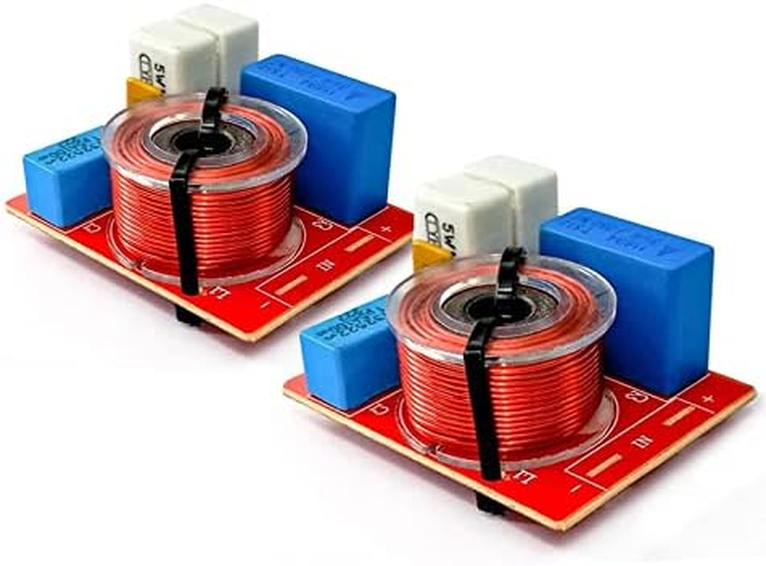 HOOCI 2PCS 2 Way 60W Home Theater Hifi Stereo DIY Audio Crossover Filters Speaker Treable Bass Frequency Dividers