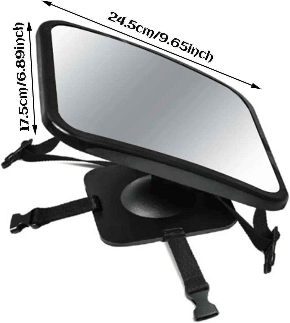 Yotsuba Baby Car Mirror - Crystal Clear View, Shatterproof, 360&deg; Adjustable Safety Mirror for Rear-Facing Infants - Fully Assembled Car Seat inside Mirror image number 2