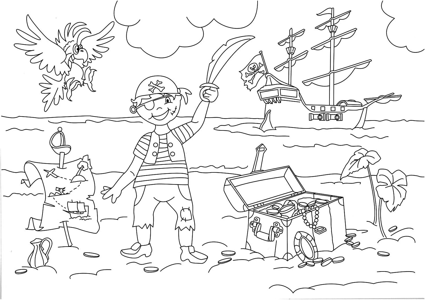 Ursus 24460099 &ndash; Boys Colouring Poster, DIN A3, 16 Sheets with 16 Different Designs, 120 G/M&sup2;, for Colouring Beautiful Pictures, with Colouring Pencils and Fibre-Tip Pens