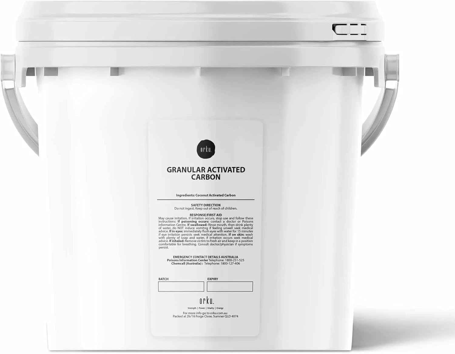 600G or 2.5Kg Bucket Granular Activated Carbon Tub GAC Coconut Shell Charcoal - Water Filtering Bulk image number 5