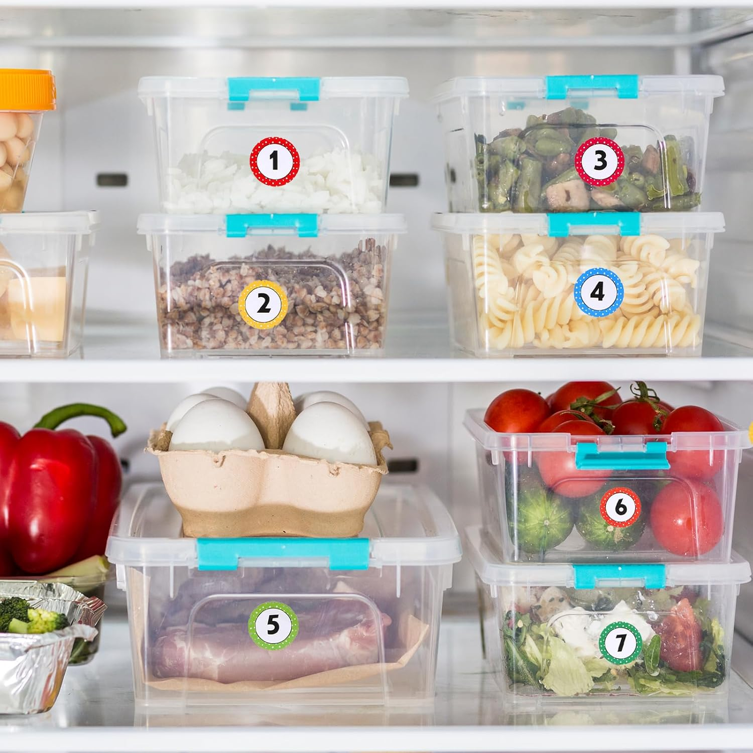 1 Inch Number Stickers 1-40, 24 Sheets Consecutive Numbers Labels, 1 to 40 Inventory Sticker, Removable Dot Stickers Number Labels for Classroom, Office, Storage, Indoor, Boxes image number 6