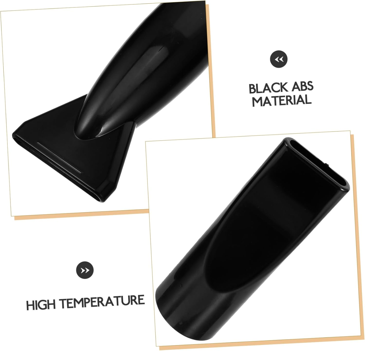 CLISPEED Universal Blow Dryer Nozzle Attachment 3Pcs ABS Hair Dryer Styling Tool Flat Narrow Shape Suitable for Hair Types for Salon Use image number 1