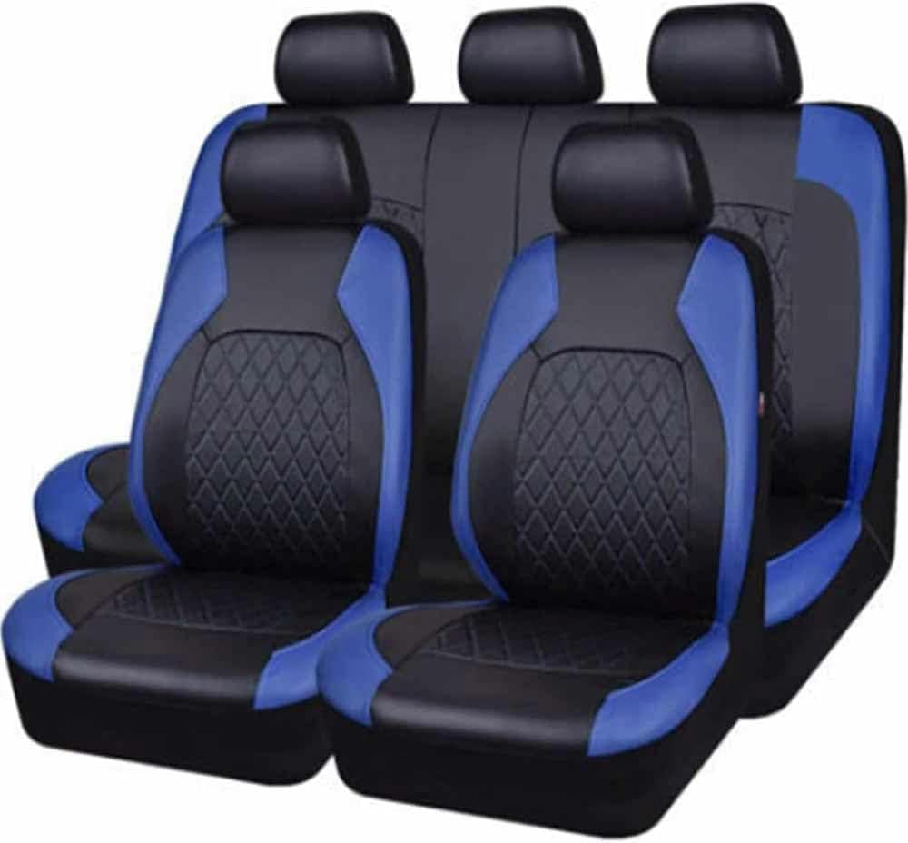 FROON Car Seat Covers Suitable for Mini Cooper R50 R52 R53 R56 R57 R58 F55 F56 F57 Countryman R60 F60 Car Seat Cover Accessories, Black Blue