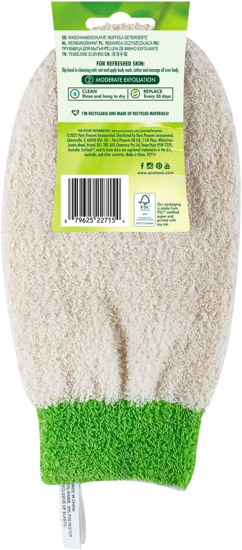 Eco Tools Bath and Shower Mitt, 40 G image number 5