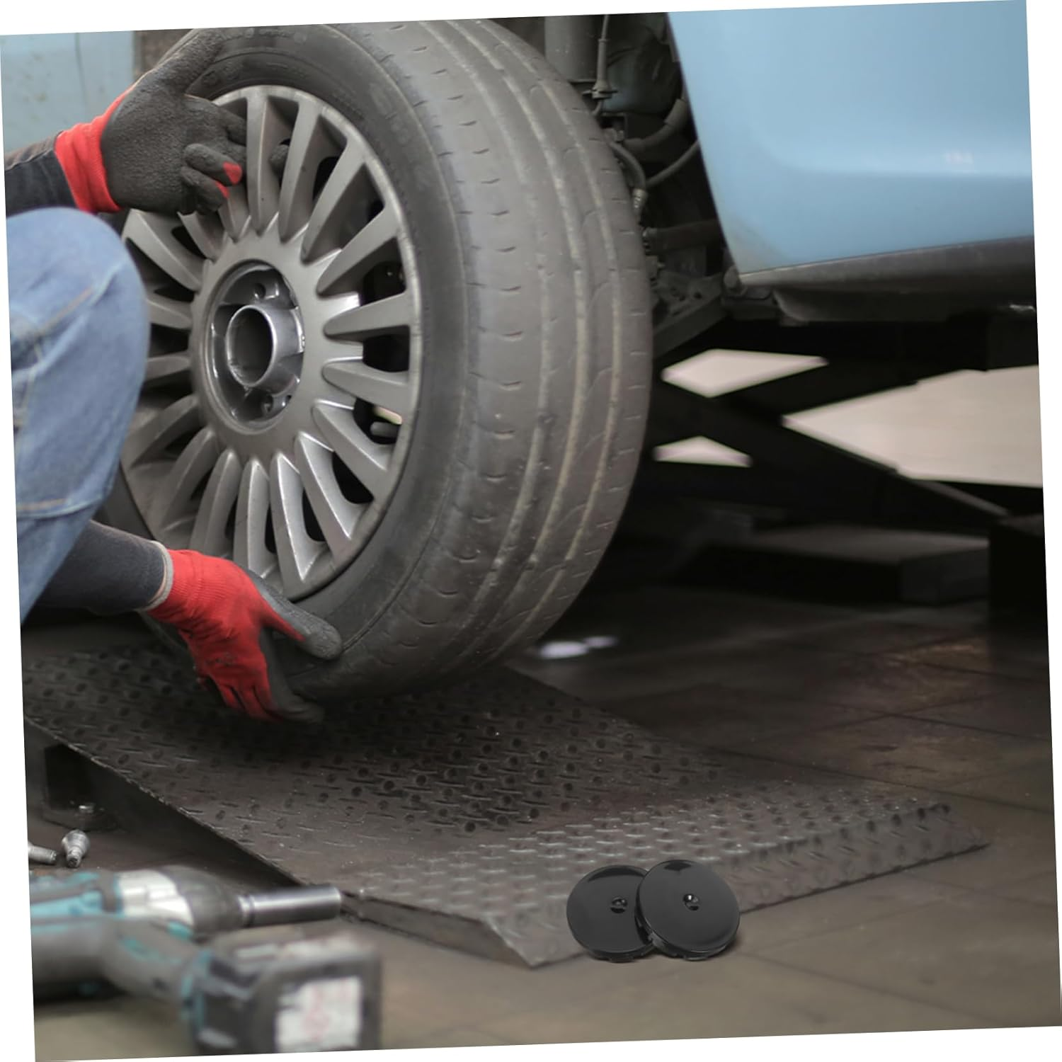 4Pcs Wheel Center Caps Plastic Hub Caps for Rim Modification Black Wheel Center Covers for Car Aesthetic Enhancement image number 1