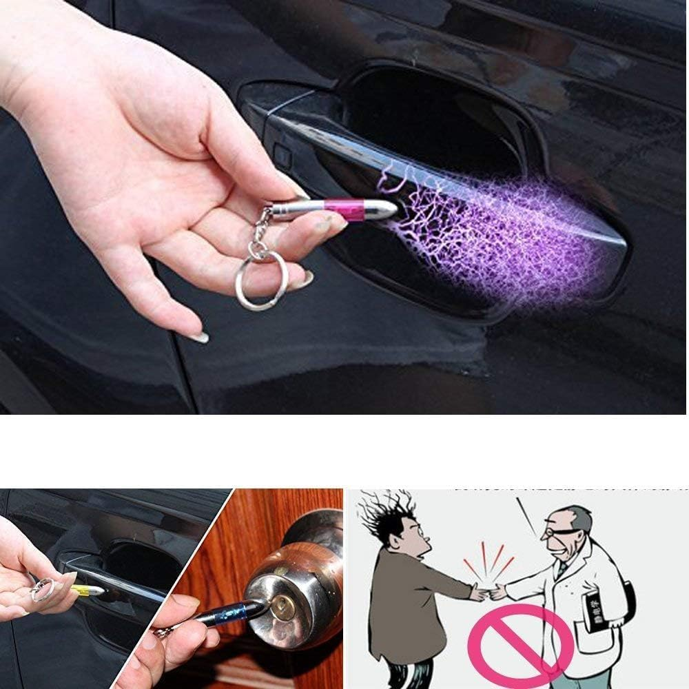 Coitak 4-Piece Static Electricity Remover Keychain - Human & Car Static Eliminator, Multi image number 1