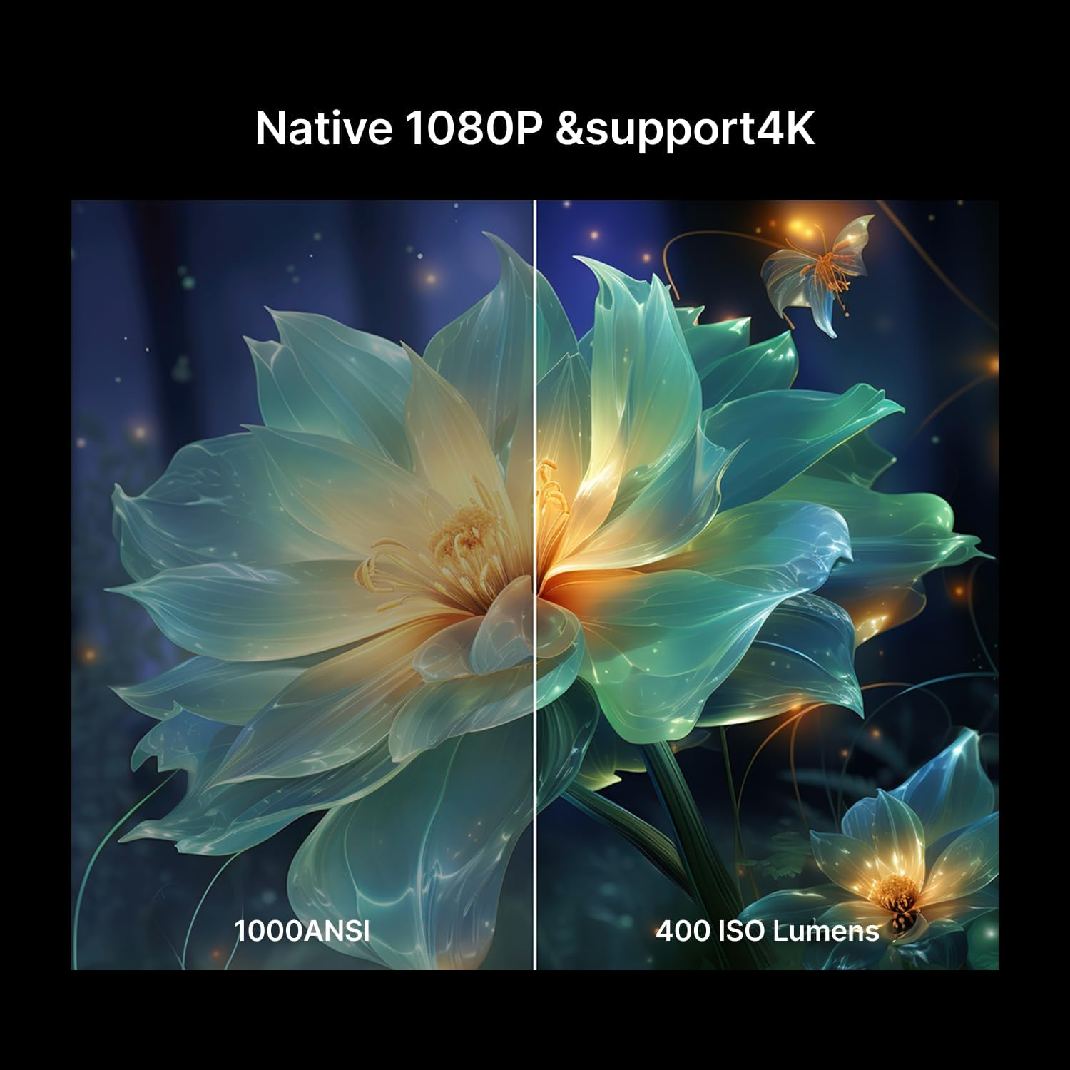 Formovie 4K Video Projector, Electric Focus: Xming Page One Wifi Bluetooth Rear Projector, 30000 Lux, Video Projector 1080P FHD Supported, IP5X Waterproof, Home Theater for Ios/Android/Phone/Hdmi/Usb image number 5