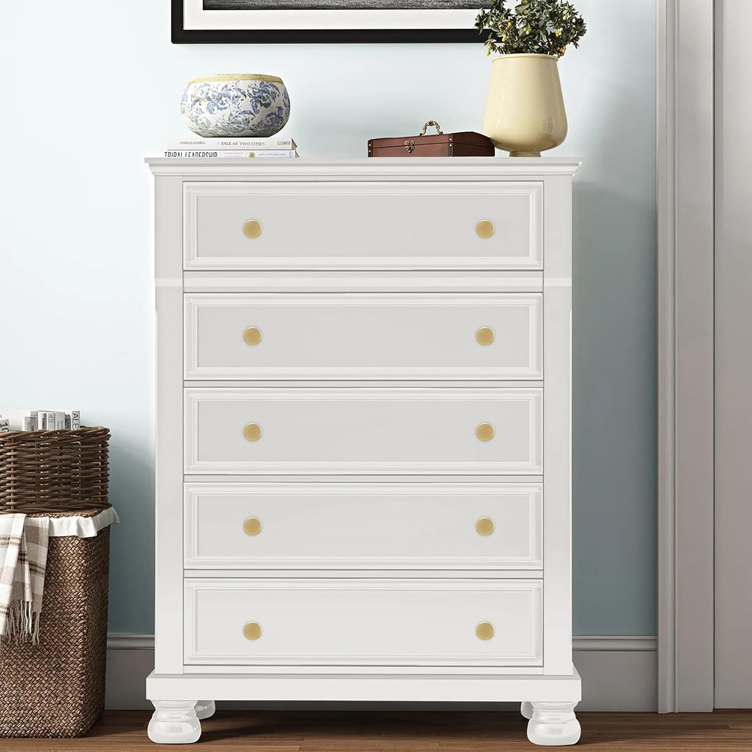 BUKOBYHE 10 Pack Kitchen Cabinet Knobs Brushed Gold Cabinet Pulls Gold Knurled Drawer Knobs Solid Kitchen Hardware image number 6