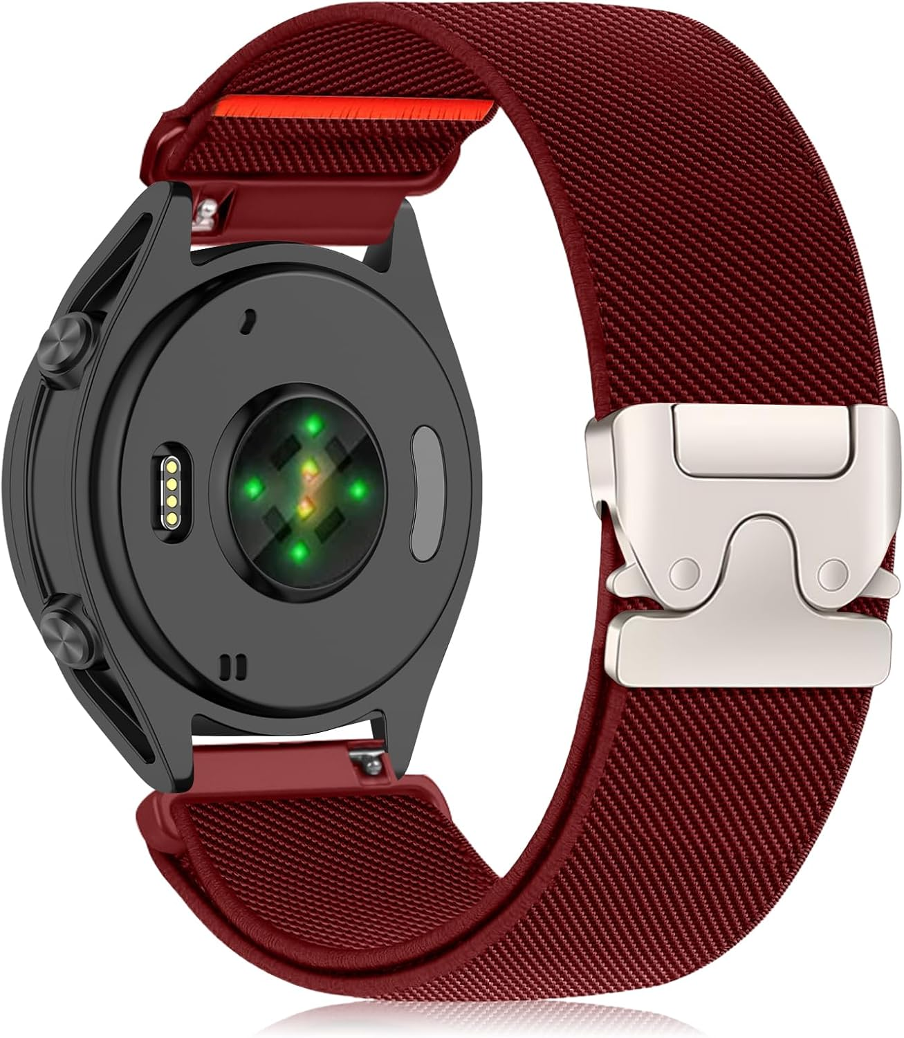 Hinnwer 20 Mm 22 Mm Nylon Bracelet for Garmin Venu 4 45 Mm/Venu 3 45 Mm/Forerunner 570 47 Mm/265/255/255 Music, Elastic Sports Parachute Closure, Braided Band for Garmin Vivoactive 4 image number 3