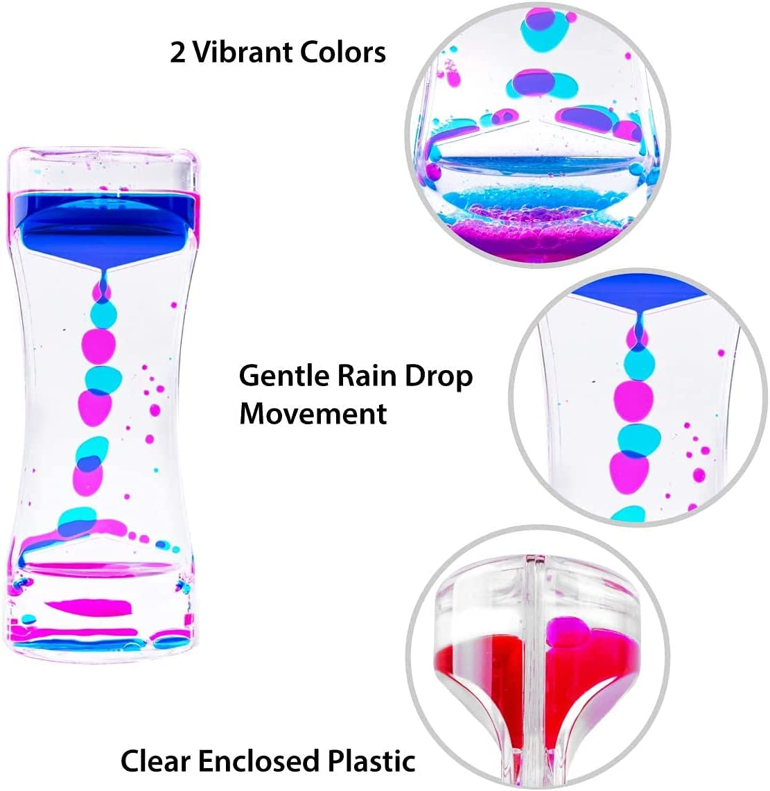 Liquid Motion Timer Fidget Toy, Sensory Toy, Children Activity, Calm Relaxing Desk Toy, ADHD, Anxiety, Stress Managment Toy for Kids and Adult image number 1