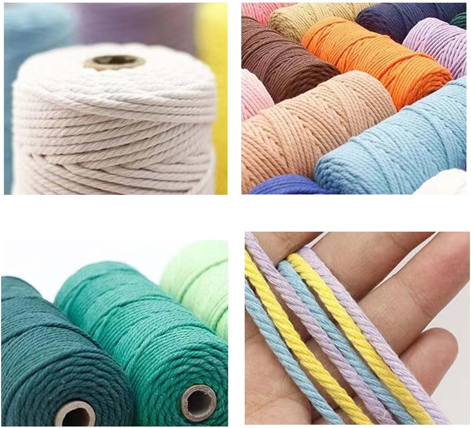 Pack of 2 Gardening Twine, 100 M X 2 MM Twine String Garden String Color Packaging Rope Gift Rope Craft String for DIY Handicraft Decoration Binding(Green) image number 3