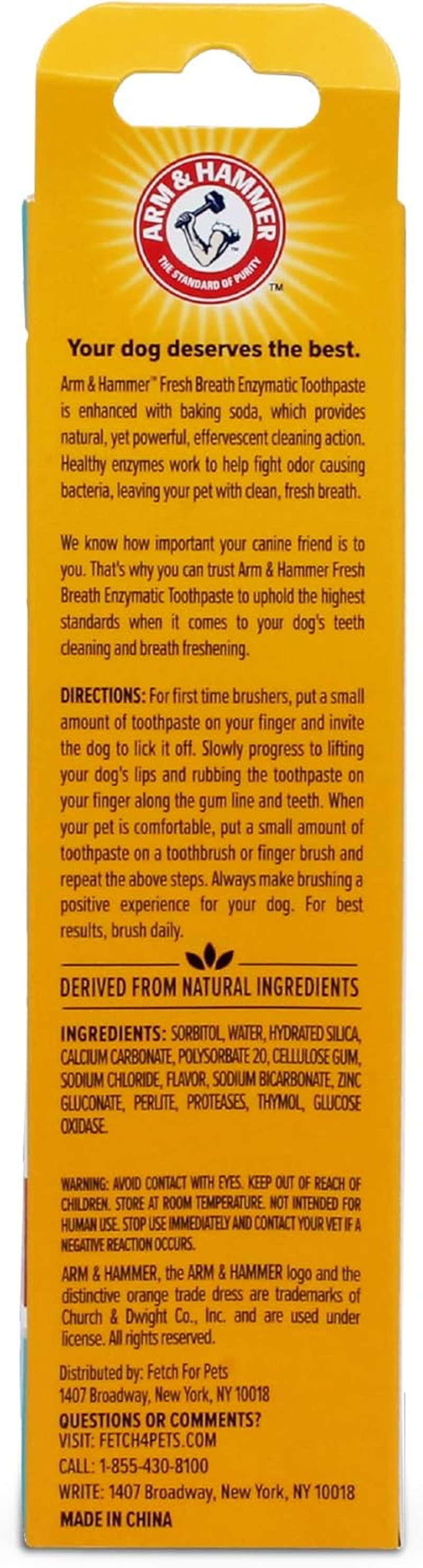 Arm & Hammer Dog Dental Care Fresh Breath Enzymatic Toothpaste for Dogs | No More Doggie Breath | Safe for Puppies, Advanced Care, Chicken Flavor image number 4