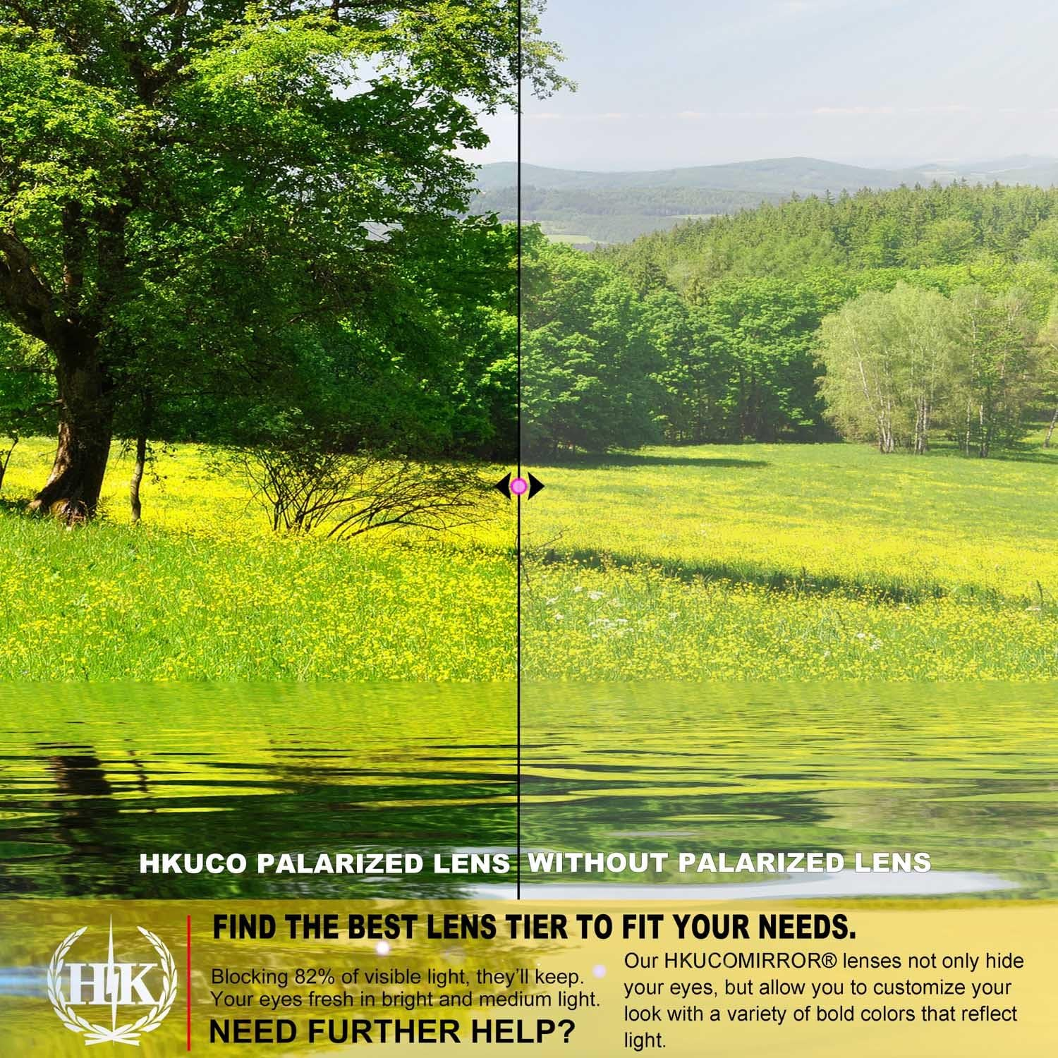 Hkuco plus Replacement Lenses for Oakley Offshoot Sunglasses Black Polarized image number 3