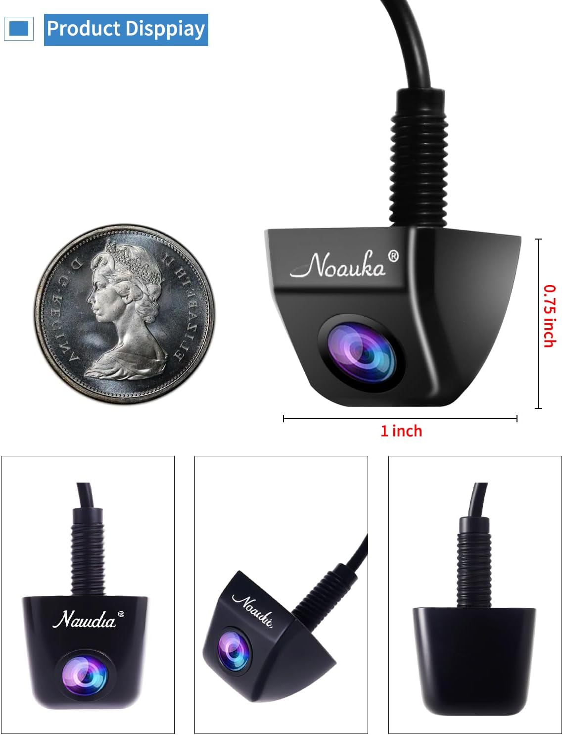 Waterproof IP68 Night Vision 170 Degree Car Rear View/Reversing/Reverse Camera Universal Color CMOS Imaging Chip Backup Parking HD Front View Camera image number 6