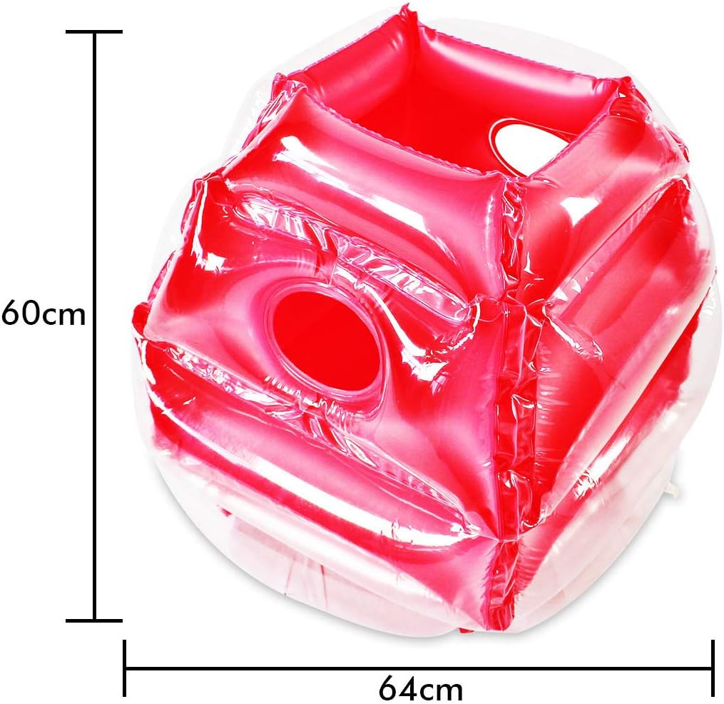 2 St&uuml;ck Lawn Bumper Balls, Kinder Hinterhof Spiele Erwachsene Patio B&auml;lle, Spielplatz B&auml;lle Rasen Ballons, Gro&szlig;e Aufblasbare Sommer Outdoor-Spielzeug image number 1