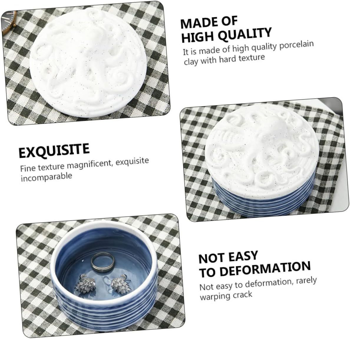 LABRIMP Nordic Style Ceramic Storage Jar Food Storage Jar Lid for Home Kitchen Bar image number 5