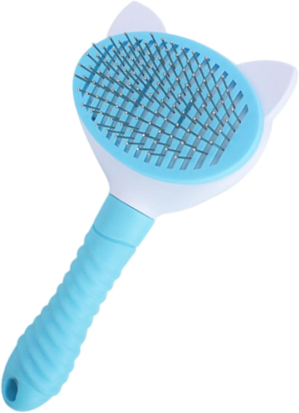 Bvizyelck Pet Massage Brush | Self-Cleaning Brush with Release Button,Cats Grooming Dematting Comb Grooming Brush Tool for Long or Short Hair Cats Dogs