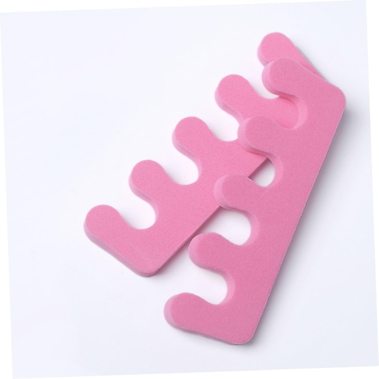Healeved 20Pcs Soft Sponge Nail and Toe Separators Flexible Foam Finger Dividers for Pedicure Manicure for Nail Art and Polish Application