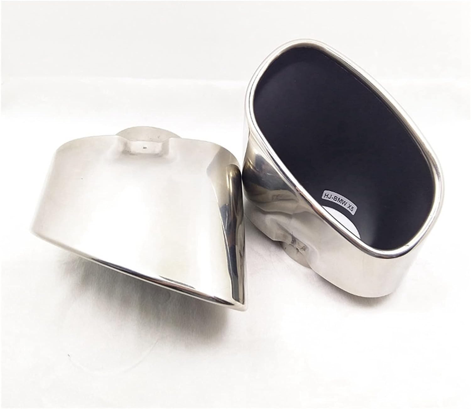 Muffler Car Exhaust Systems Tips Dual Tail Pipe Cover Nozzle Compatible with Muffler Escape Car Accessories Tuning Compatible with BMW X5 E70 E53 2000-2016 image number 4