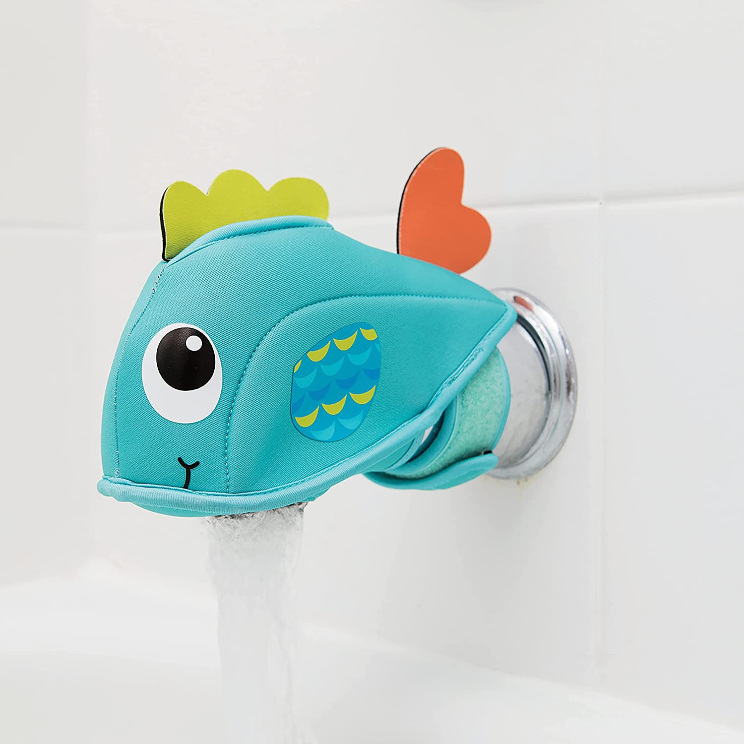 Infantino Cap the Tap Bath Spout Cover, Unisex Multicolor Bath Accessory, Whale image number 4