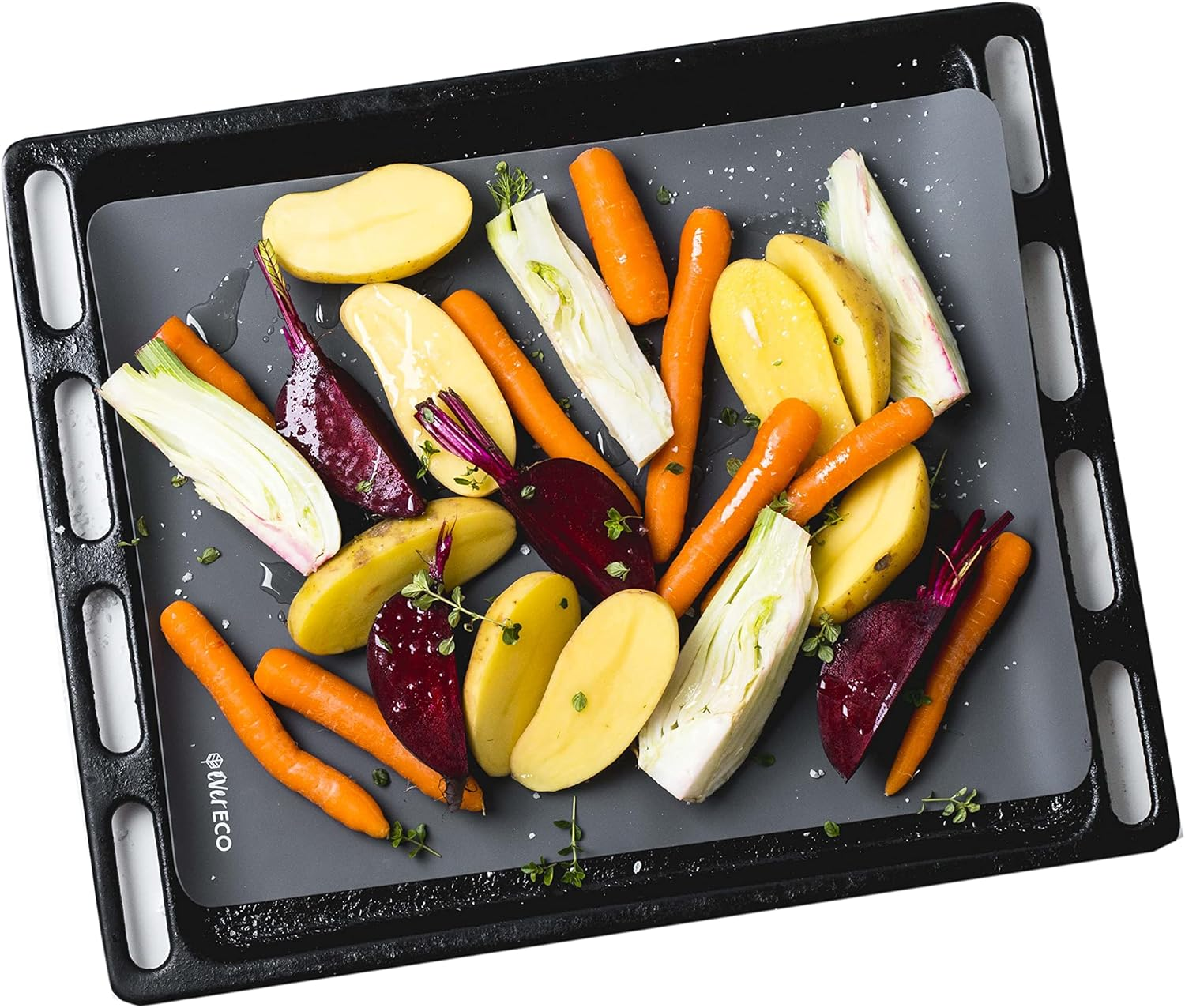 Ever Eco Silicone Baking Mats 2-Pieces, Charcoal image number 2