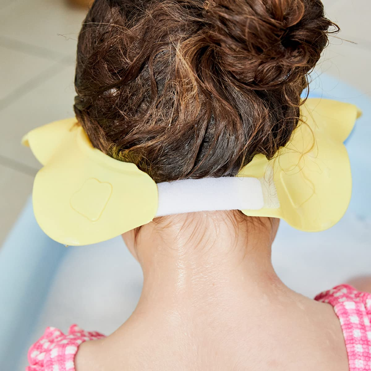 Baby Shower Cap Kids Shampoo Visor Hat Toddler Wash Bath Shield,Prevents Water from Pooling in Eyes and Ears Protector Children Face (Pink) image number 4