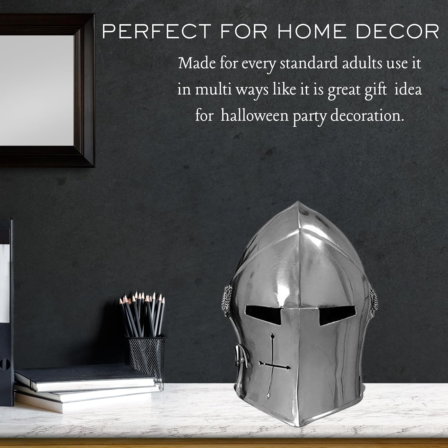 MIR Medival Barbuta Helmet Knights Templar Crusader Armour Helmet (Steel)