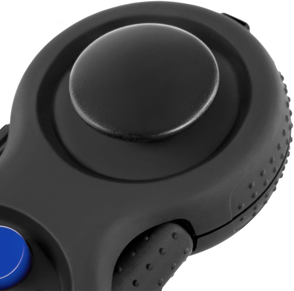 The Original Fidget Retro: the Rubberized Classic Controller Game Pad Fidget Focus Toy with 8-Fidget Functions and Lanyard - Perfect for Relieving Stress (Original Version) image number 3