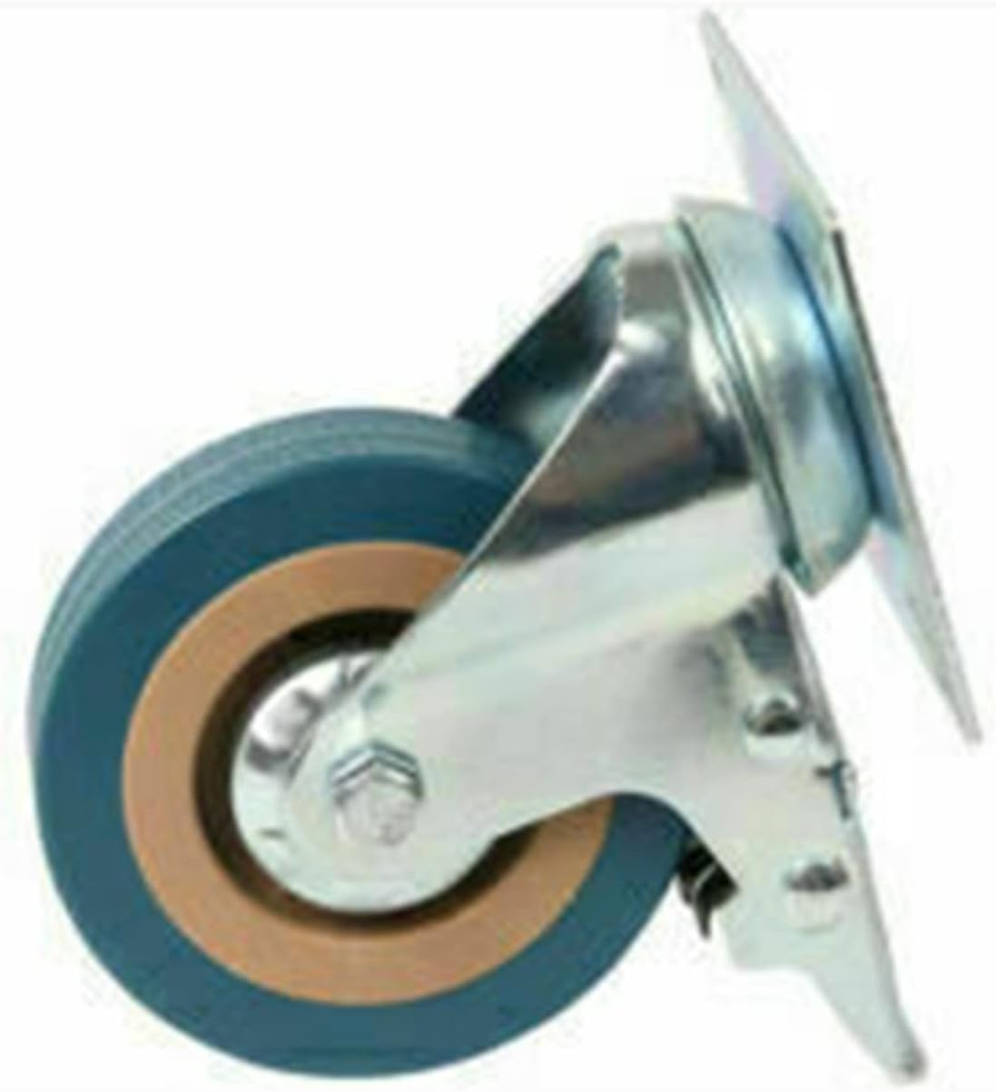 Acbbmns 4Pcs 3 Inch Caster Wheels with Brake, Heavy Duty Swivel Castors No Noise for Furniture Workbench Trolley - 2Inch 2Pcs With Brake  2Pcs Without Brake image number 2